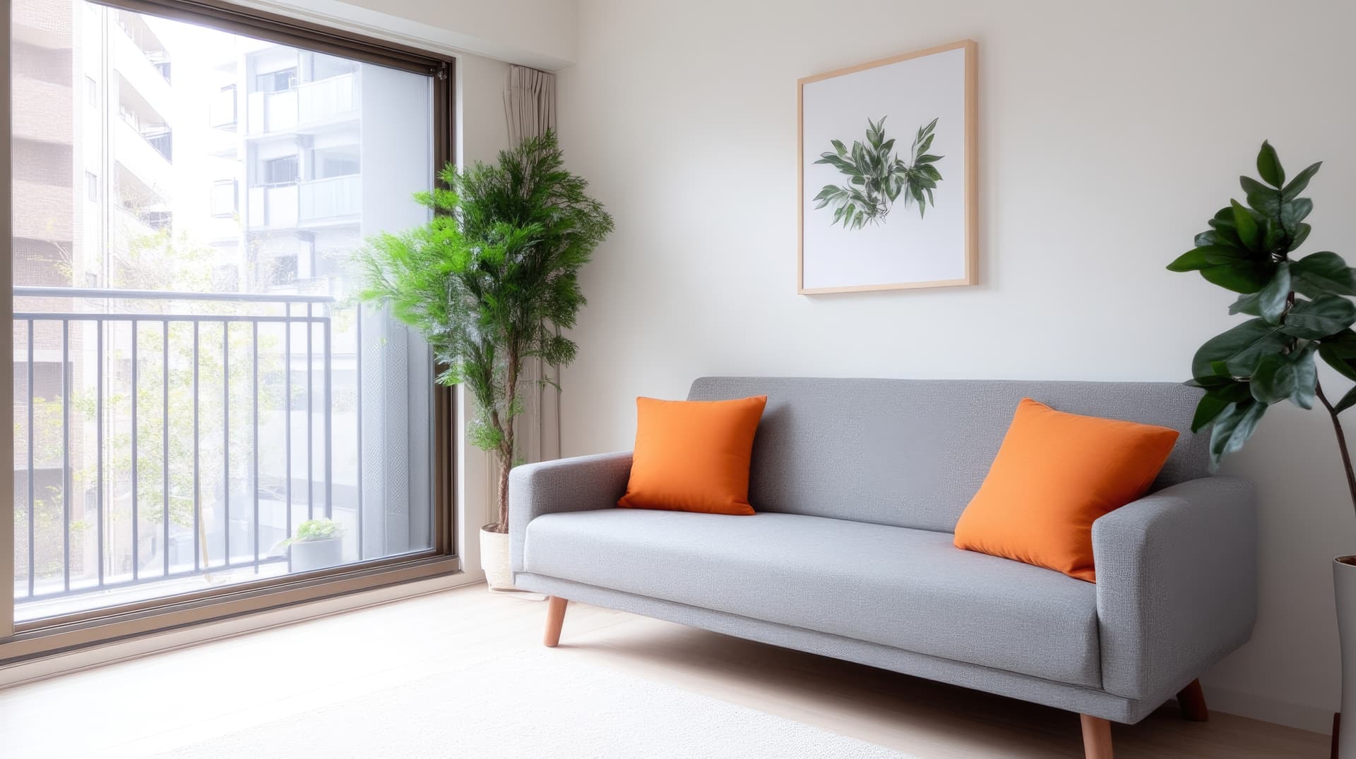 Happy renters in their new apartment